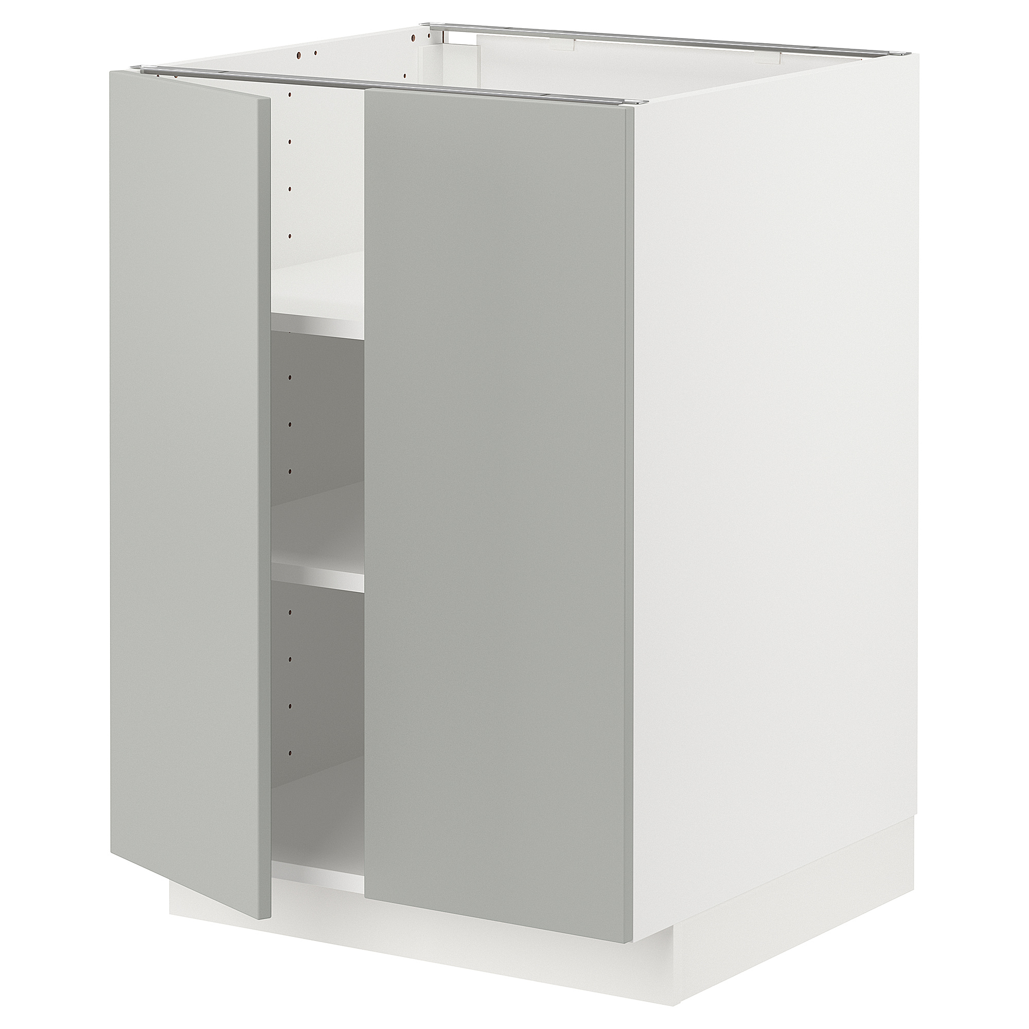 METOD base cabinet with shelves/2 doors
