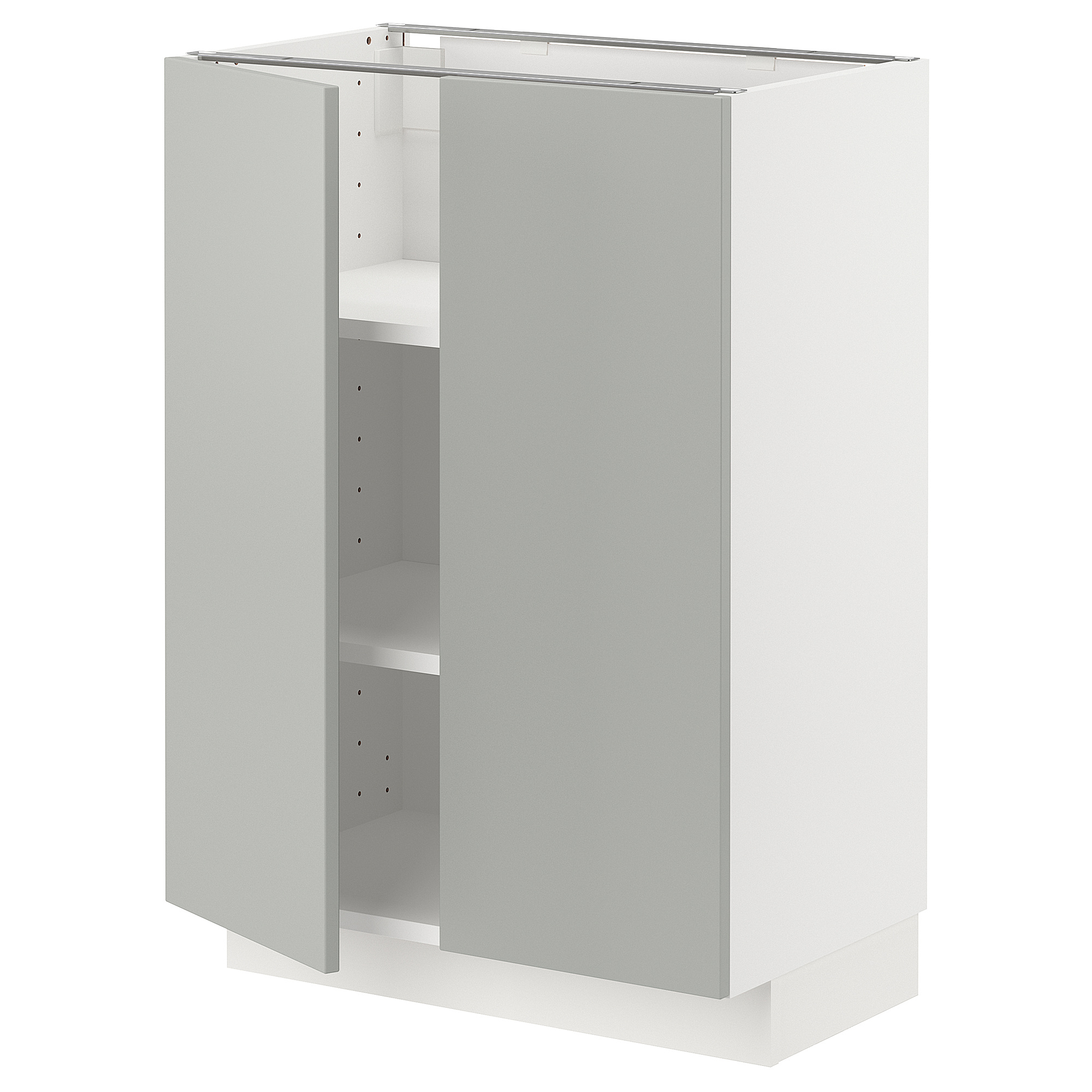 METOD base cabinet with shelves/2 doors