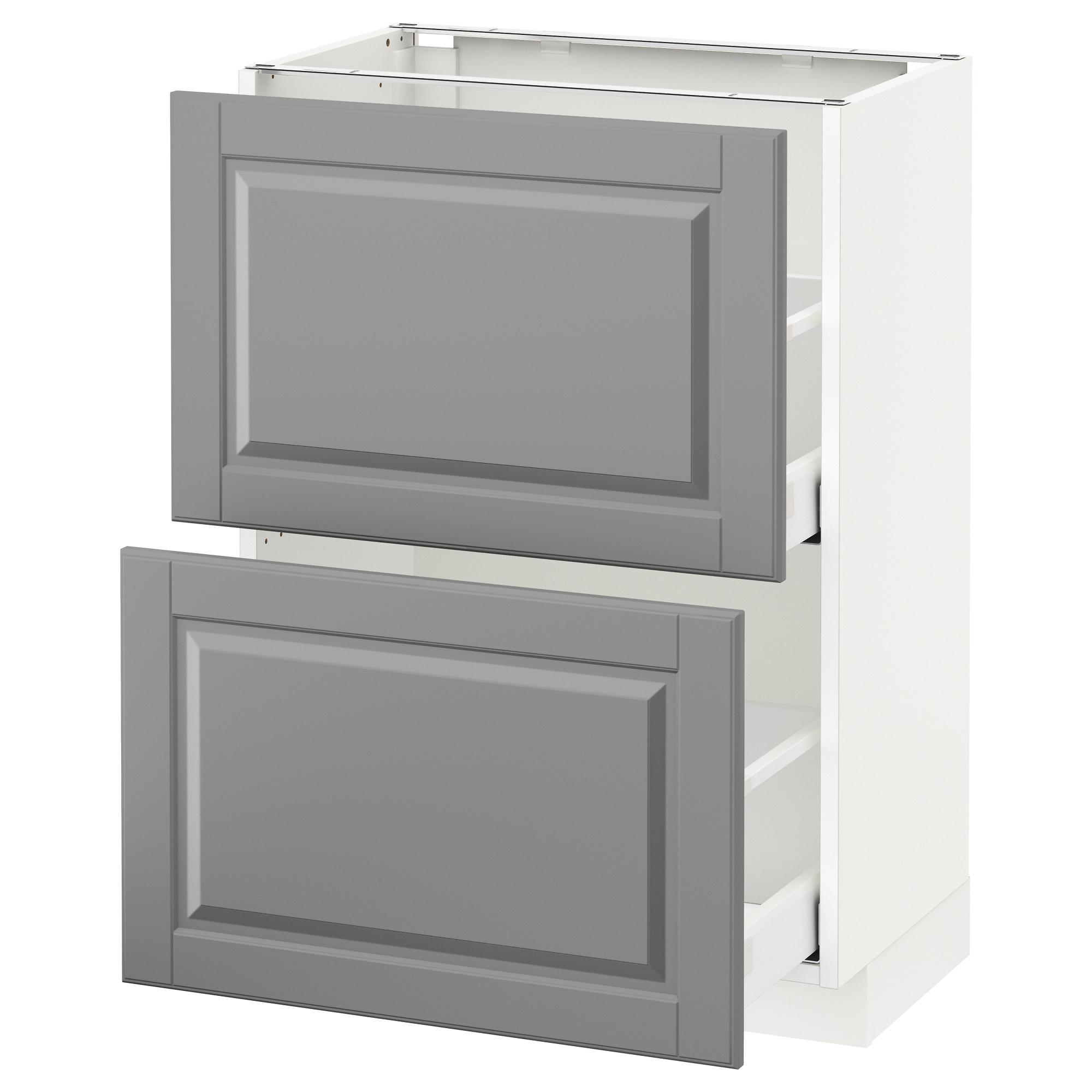 METOD base cabinet with 2 drawers