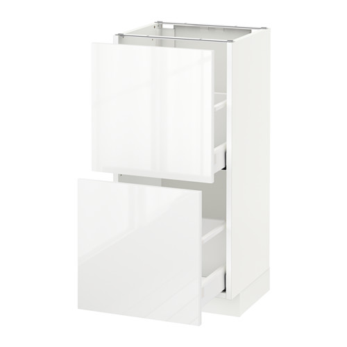 METOD base cabinet with 2 drawers