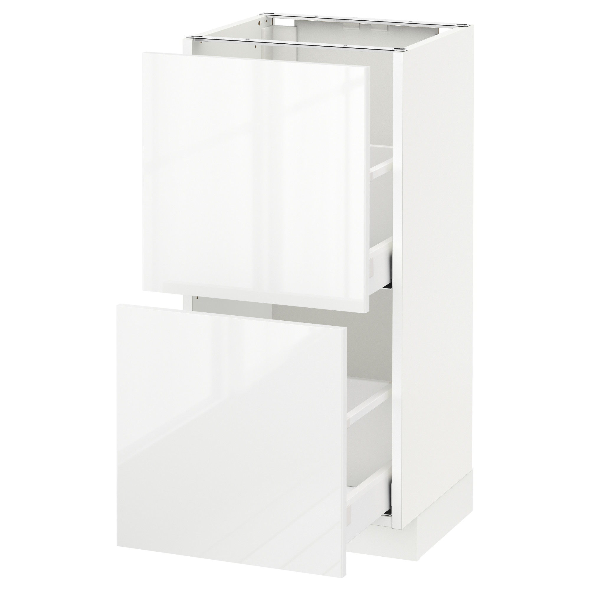 METOD base cabinet with 2 drawers