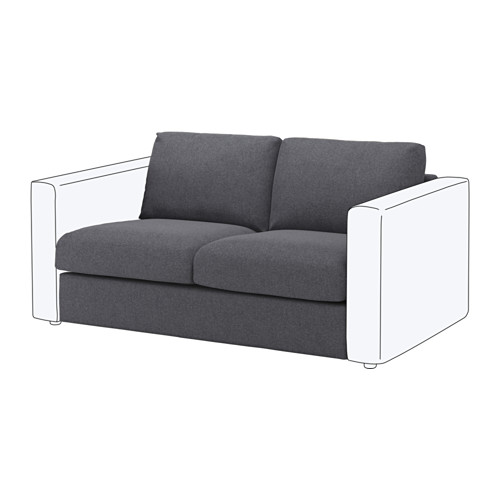 VIMLE - 雙人座沙發布套, Gunnared 灰色 | IKEA 線上購物 - PE647575_S4