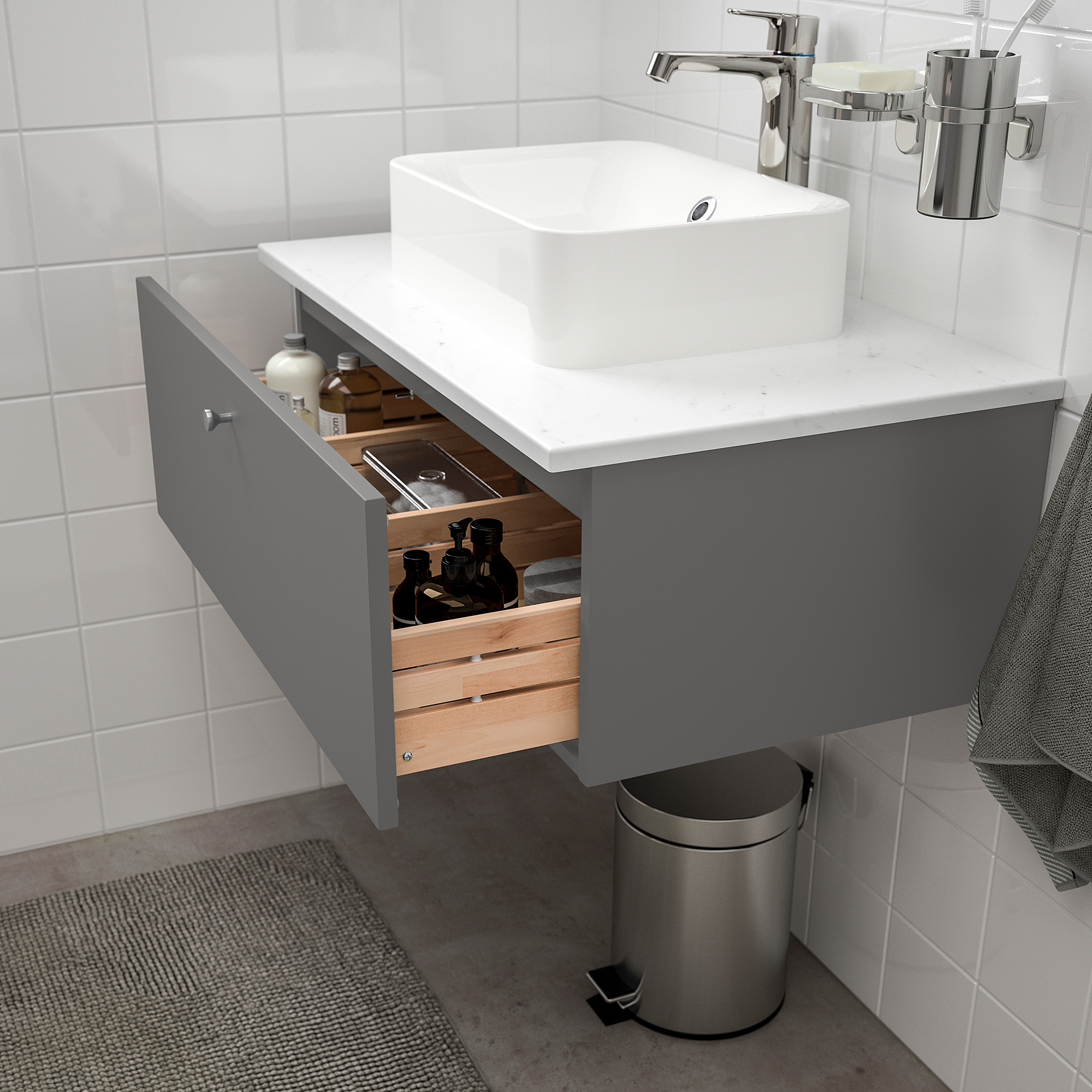 GODMORGON wash-stand with 1 drawer