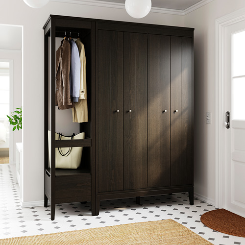IDANÄS - 衣櫃/衣櫥組合, 深棕色 | IKEA 線上購物 - PE791243_S4
