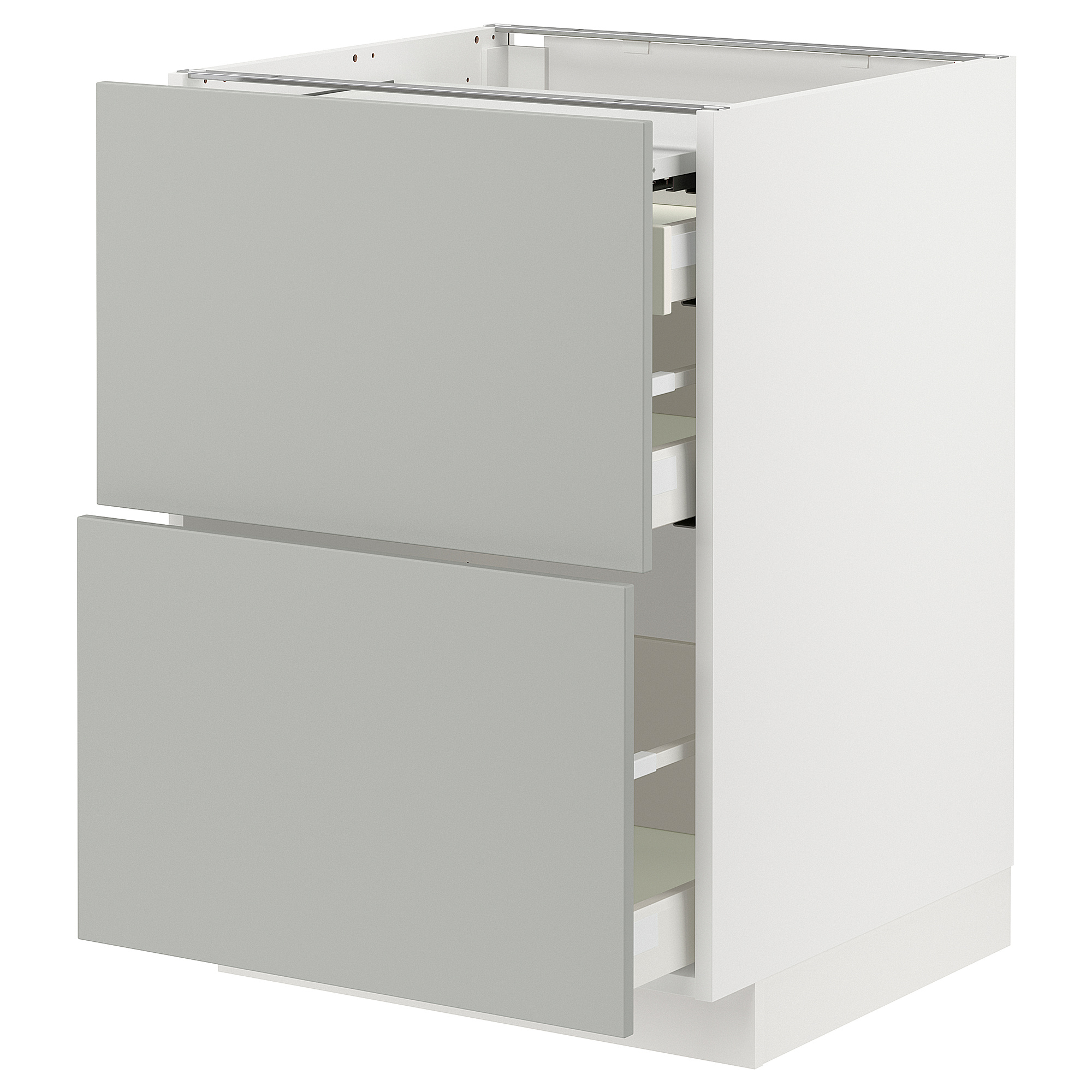 METOD/MAXIMERA bc w pull-out work surface/3drw