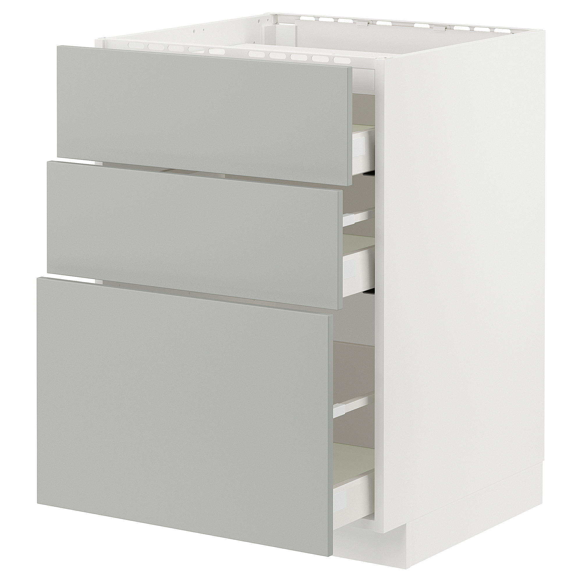 METOD/MAXIMERA base cab f hob/3 fronts/3 drawers