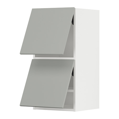 METOD - wall cab horizo 2 doors w push-open, white/Havstorp light grey, 40x37x80 cm | IKEA Taiwan Online - PE916035_S4