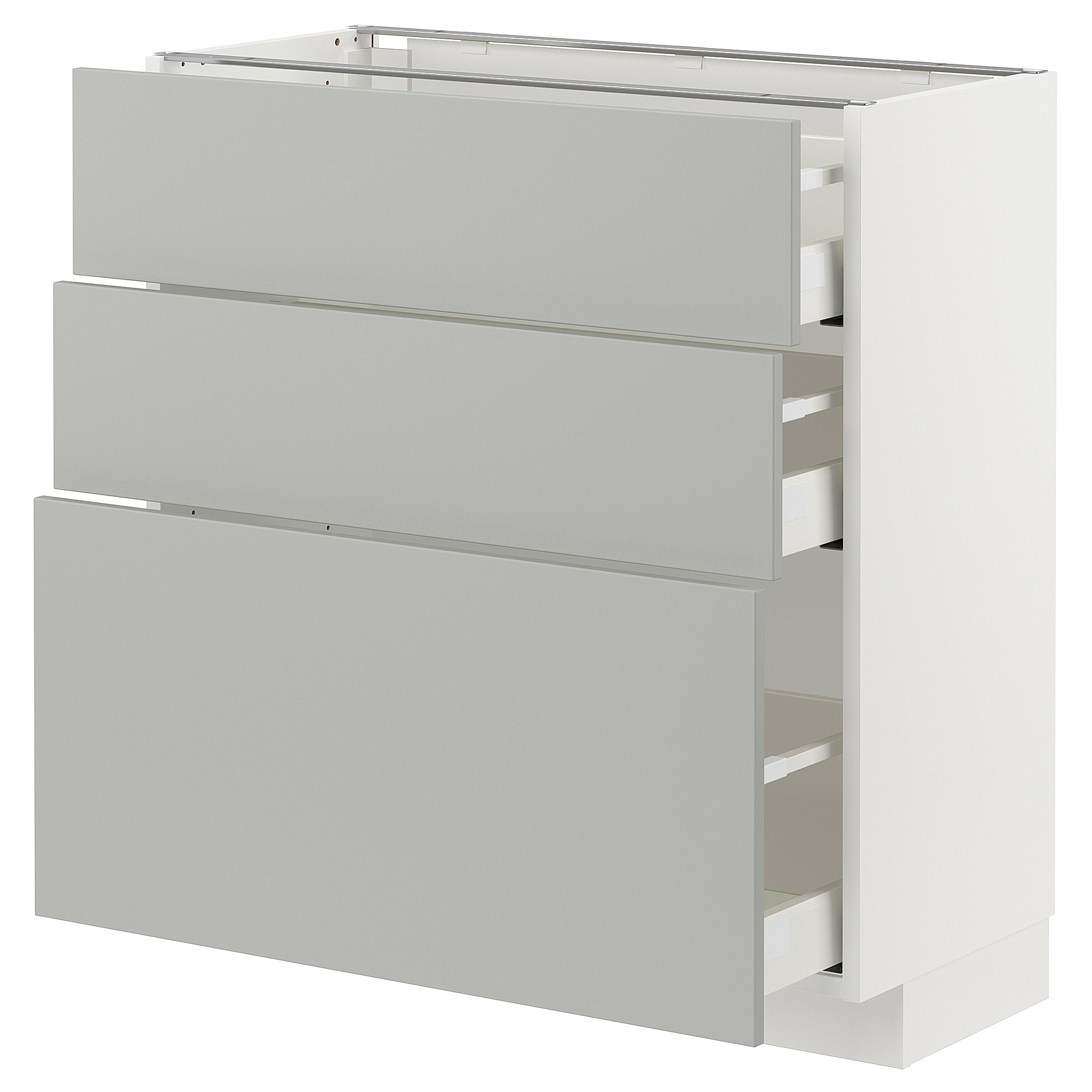METOD/MAXIMERA base cabinet with 3 drawers