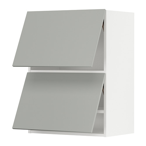 METOD - wall cabinet horizontal w 2 doors, white/Havstorp light grey, 60x37x80 cm | IKEA Taiwan Online - PE916158_S4