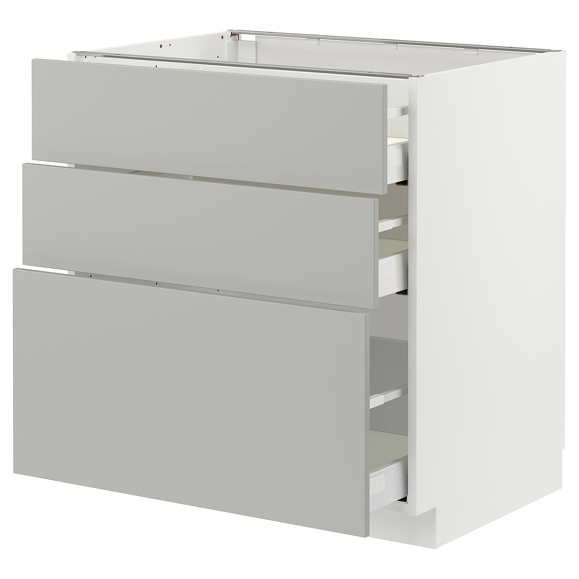 METOD/MAXIMERA base cabinet with 3 drawers