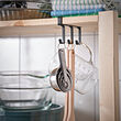 PÅLYCKE clip-on hook rack