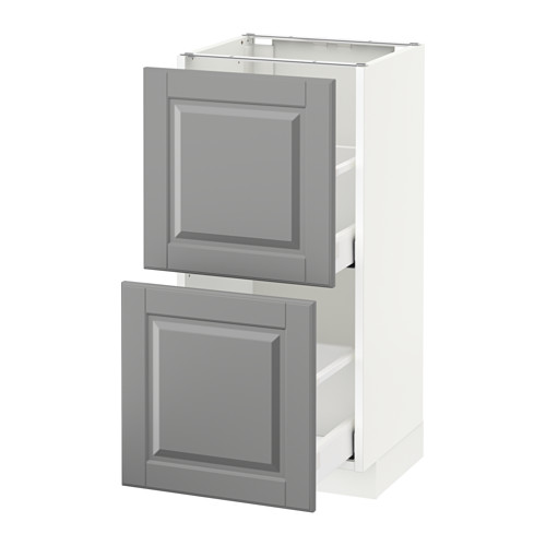 METOD base cabinet with 2 drawers