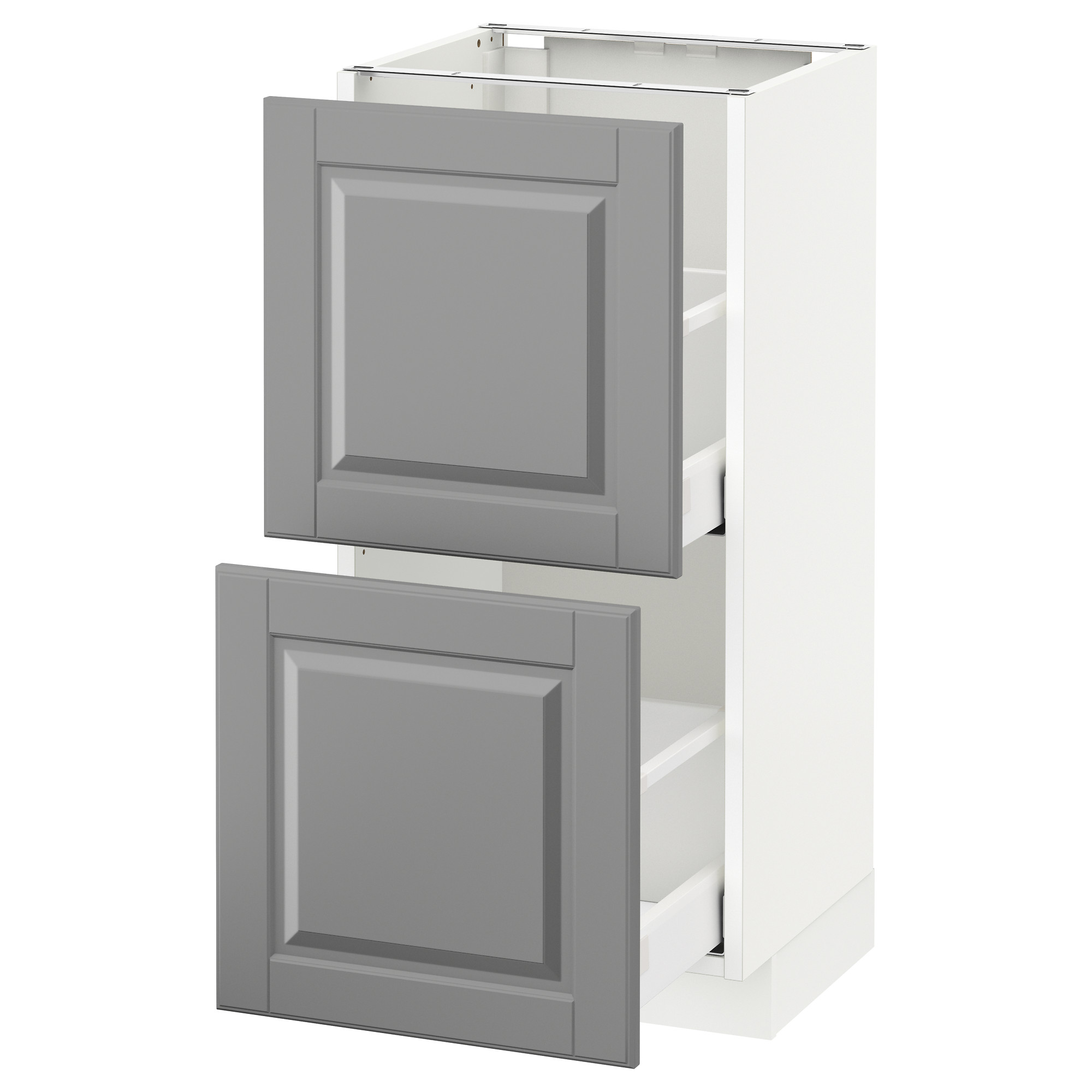 METOD base cabinet with 2 drawers