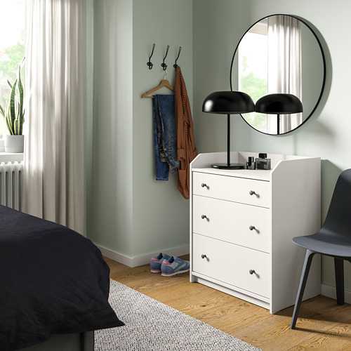 HAUGA - bedroom furniture, set of 5, Lofallet beige/white | IKEA Taiwan Online - PE791300_S4