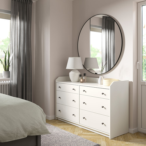HAUGA - bedroom furniture, set of 4, Lofallet beige/white | IKEA Taiwan Online - PE791316_S4