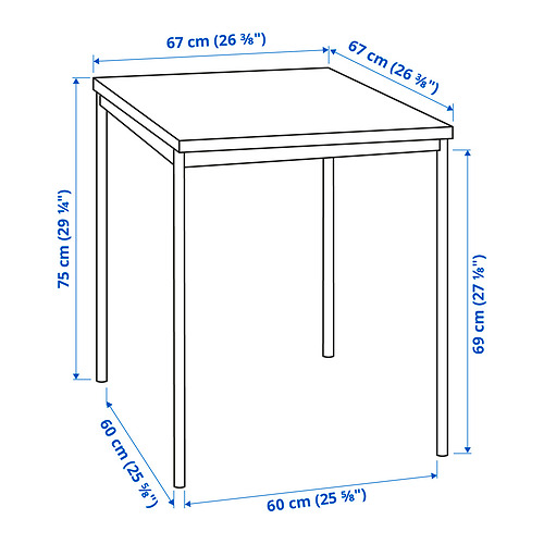 SANDSBERG/ADDE table and 2 chairs