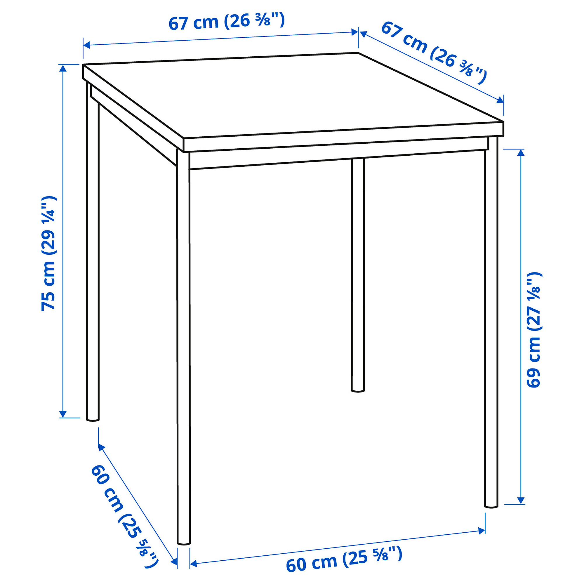 SANDSBERG/ADDE table and 2 chairs