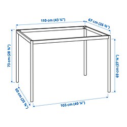 SANDSBERG - underframe for table top, black | IKEA Taiwan Online - PE830374_S3