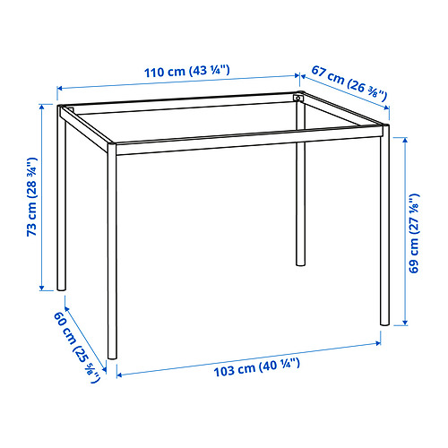 SANDSBERG - 桌面底框, 黑色 | IKEA 線上購物 - PE836695_S4