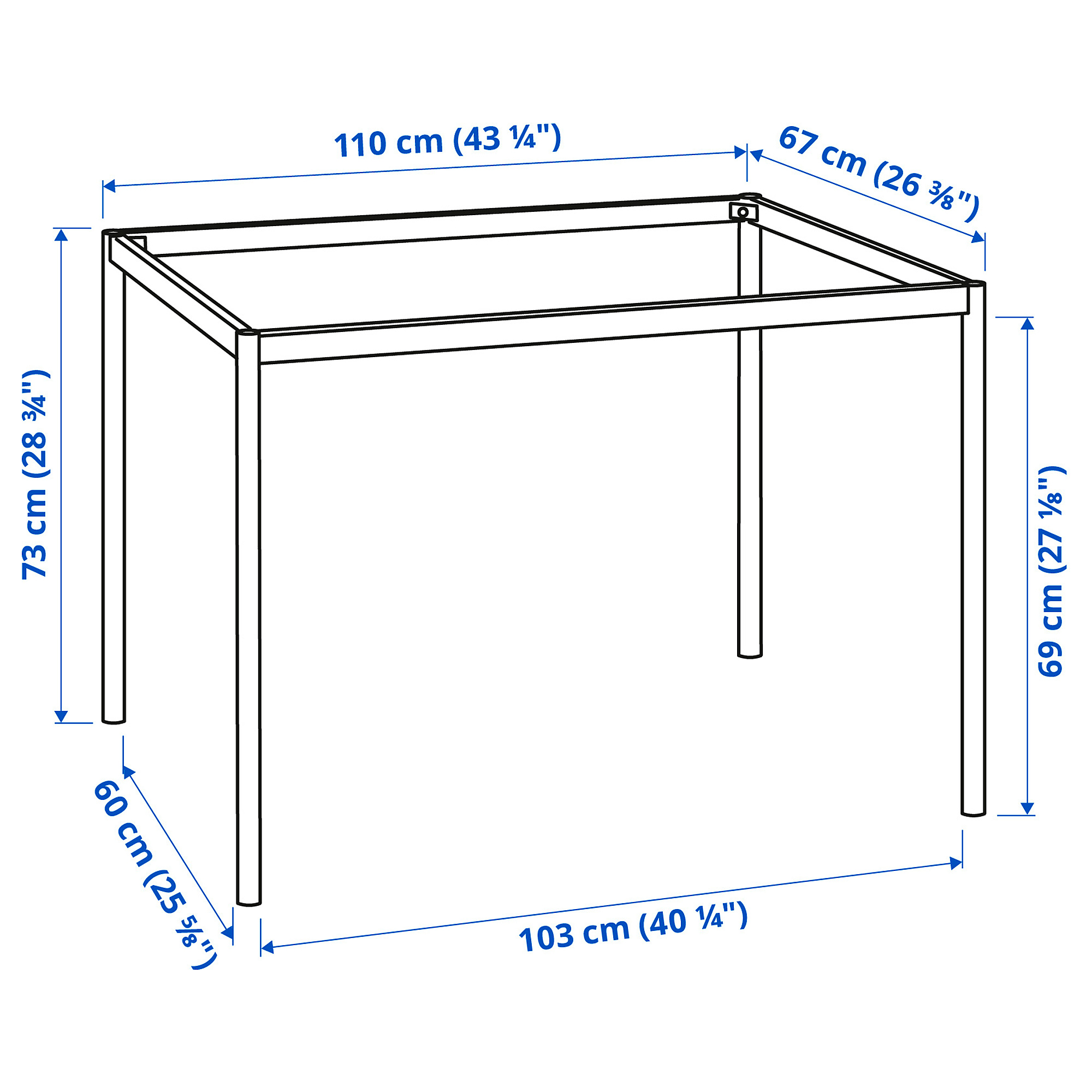 SANDSBERG underframe for table top