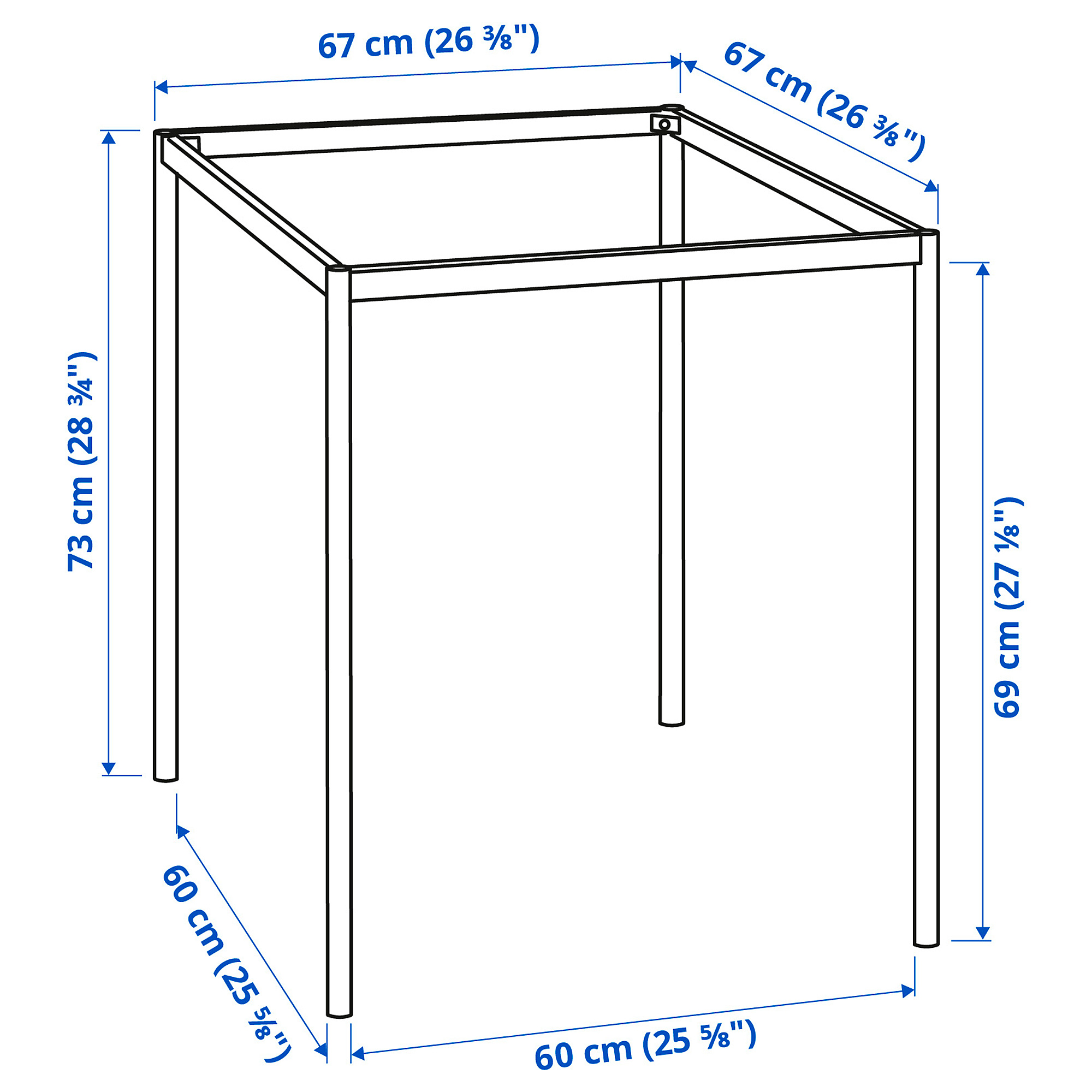 SANDSBERG underframe for table top