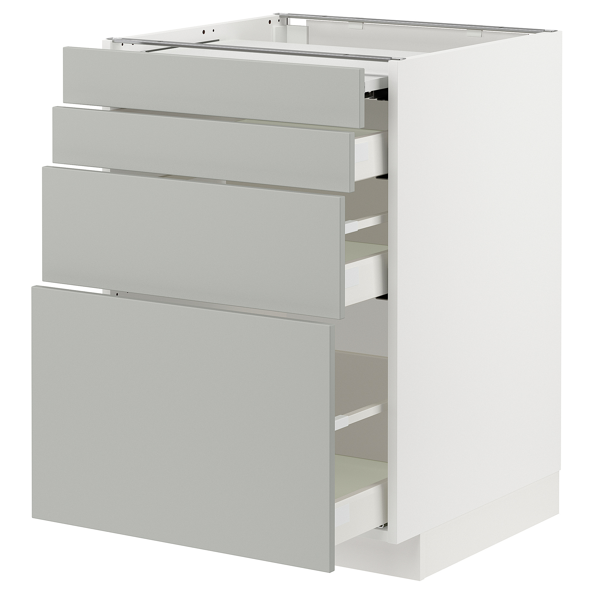 METOD/MAXIMERA bc w pull-out work surface/3drw