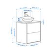 TÄNNFORSEN/VÄSTERSJÖN wash-stnd w drawers/wash-basin/tap