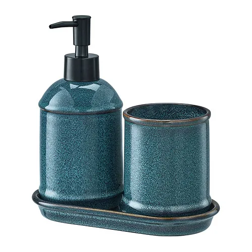 TVÅLSJÖN - 3-piece bathroom set, blue | IKEA Taiwan Online - E1015811_S4