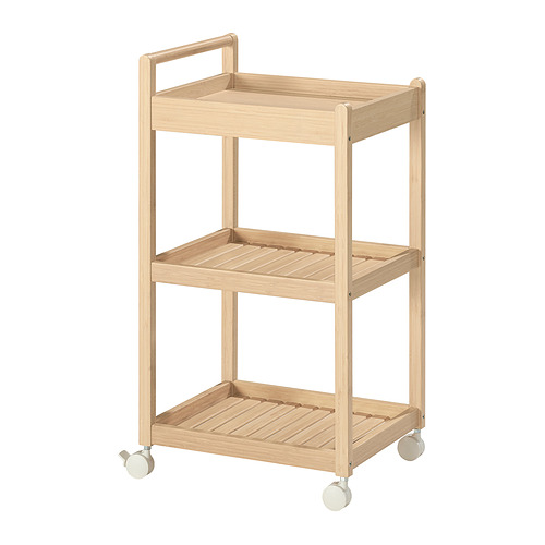 STEGESUND - trolley, light bamboo, 42x33x76 cm | IKEA Taiwan Online - E1015826_S4