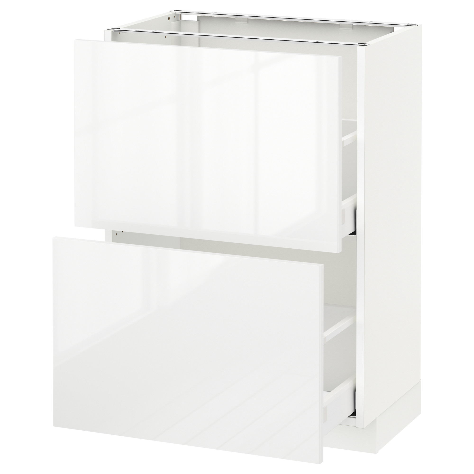 METOD base cabinet with 2 drawers