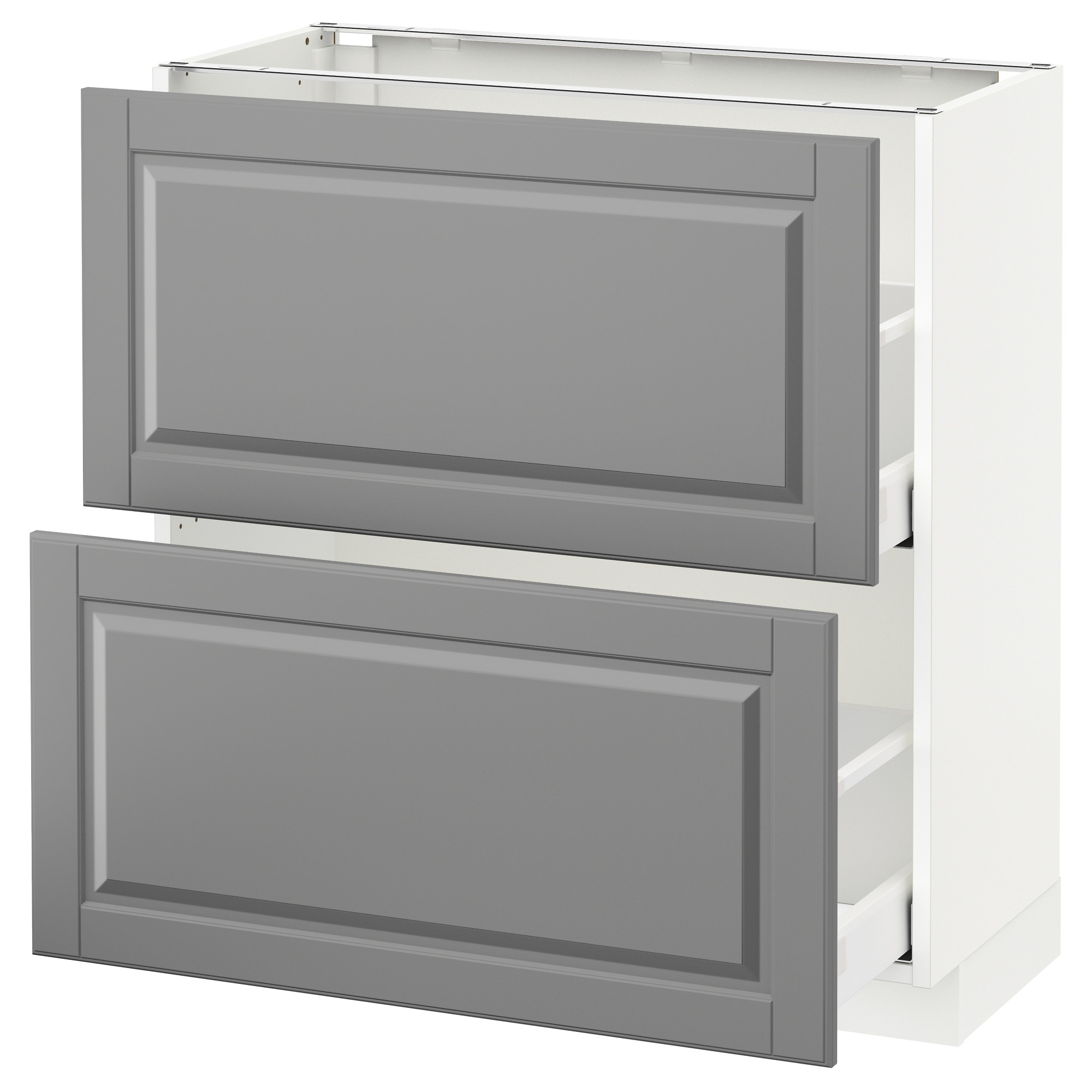 METOD base cabinet with 2 drawers