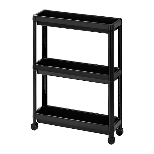VESKEN - 推車, 黑色, 54x18x71 公分 | IKEA 線上購物 - PE777545_S4