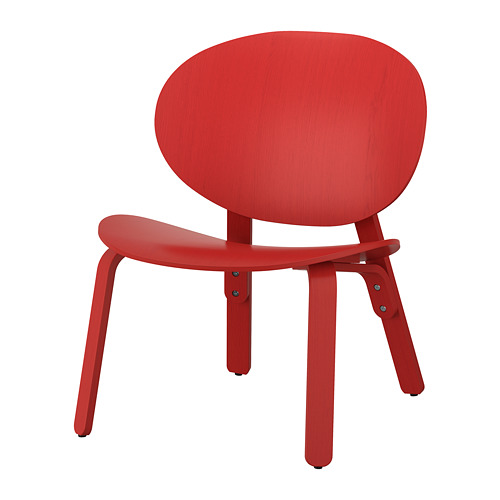 FRÖSET - 休閒椅, 紅色 實木貼皮, 橡木 | IKEA 線上購物 - PE777555_S4