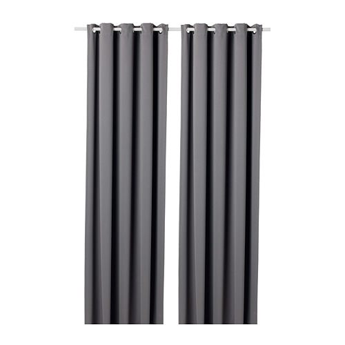 HILLEBORG block-out curtains, 1 pair