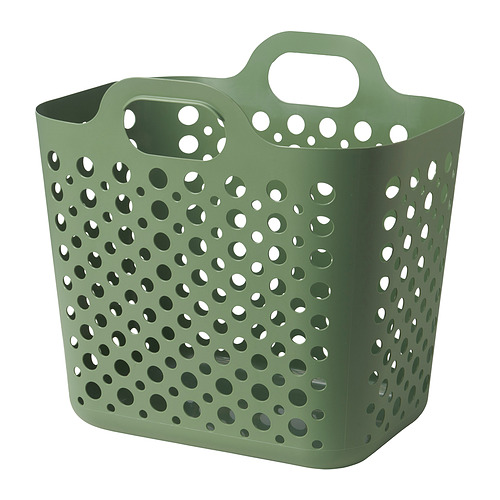 SLIBB - flexible laundry basket, green, 24 l | IKEA Taiwan Online - PE916410_S4