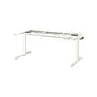 MITTZON - 升降書桌底框, 電動/白色, 120/140/160x80 公分 | IKEA 線上購物 - PE916464_S2 