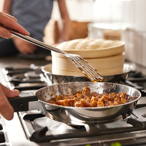 SLÄTROCKA cookware kit with detachable handle