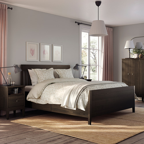 IDAN S bed frame with storage dark brown L nset IKEA Taiwan Online