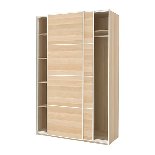 PAX/MEHAMN - 衣櫃/衣櫥, 染白橡木紋/雙面設計 染白橡木紋, 150x66x236 公分 | IKEA 線上購物 - PE836863_S4