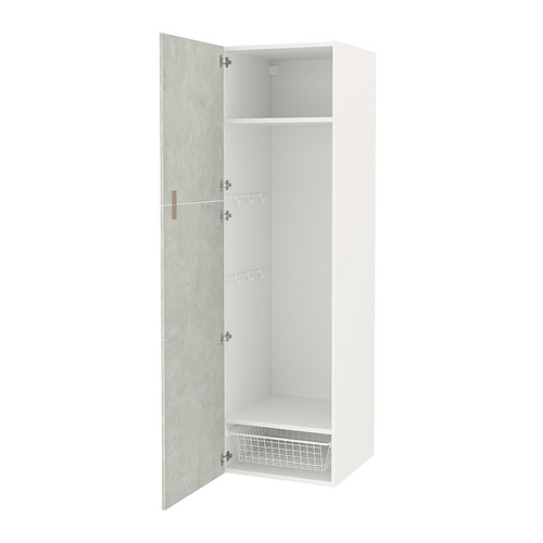 ENHET - high cabinet storage combination, white/concrete effect | IKEA Taiwan Online - PE836894_S4
