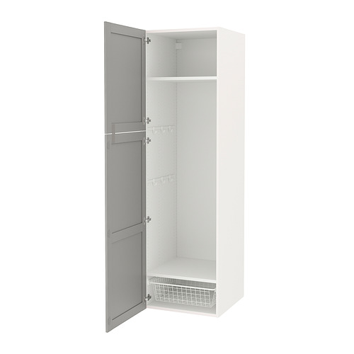 ENHET - high cabinet storage combination, white/grey frame | IKEA Taiwan Online - PE836895_S4