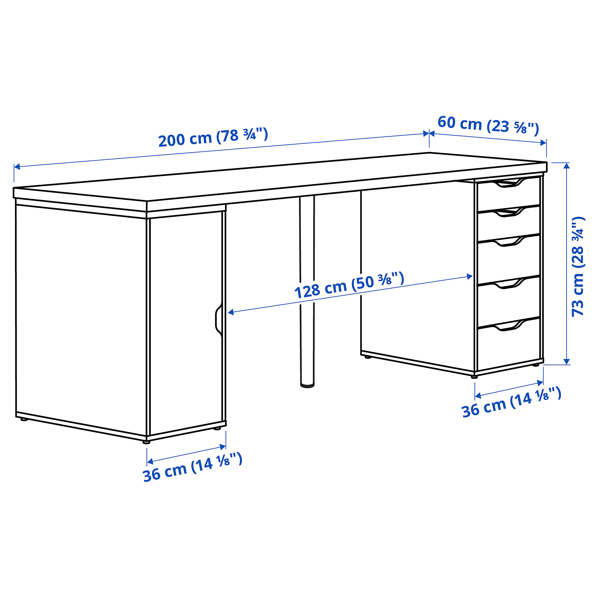 LAGKAPTEN/ALEX desk