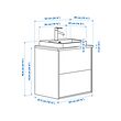 ÄNGSJÖN/BACKSJÖN wash-stnd w drawers/wash-basin/tap