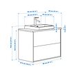 ÄNGSJÖN/BACKSJÖN wash-stnd w drawers/wash-basin/tap