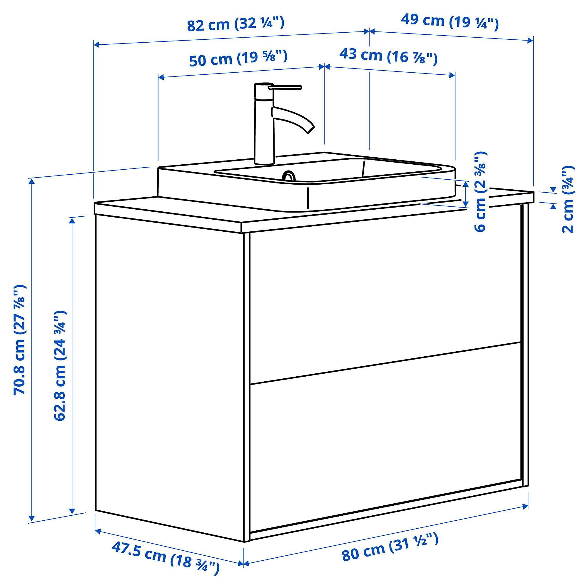ÄNGSJÖN/BACKSJÖN wash-stnd w drawers/wash-basin/tap