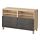 BESTÅ - TV bench with doors, white stained oak effect Kallviken/Stubbarp/dark grey concrete effect | IKEA Taiwan Online - PE695439_S1