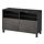 BESTÅ - TV bench with doors, black-brown Kallviken/Stubbarp/dark grey concrete effect | IKEA Taiwan Online - PE695441_S1