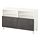 BESTÅ - TV bench with doors, white Kallviken/Stubbarp/dark grey concrete effect | IKEA Taiwan Online - PE695443_S1