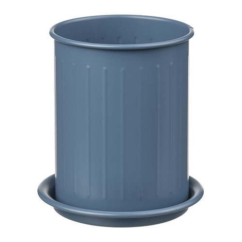 VÄLVÅRDAD - cutlery stand, dark grey-blue/galvanised, 13 cm | IKEA Taiwan Online - PE982833_S4