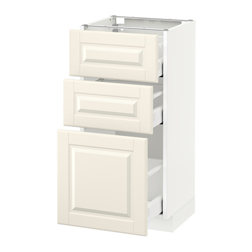 METOD base cabinet with 3 drawers